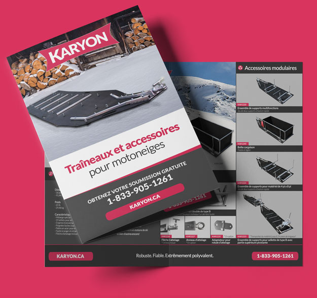 Traîneau pour motoneiges brochure