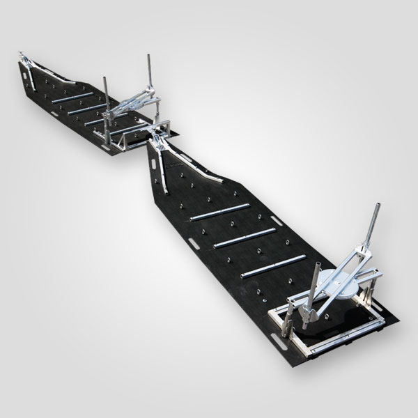 Karyon Snowmobile Sleigh Module - B-Train Support Rack Set with Pivoting Tops